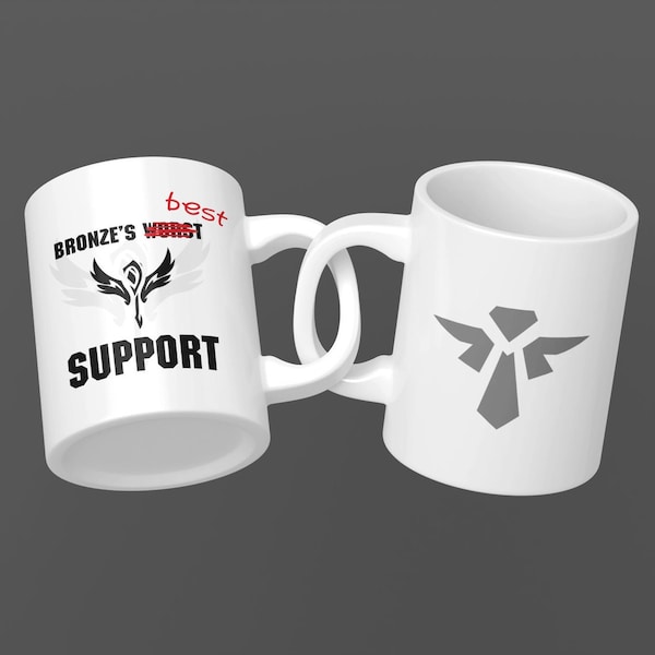 Bronzes beste (schlechteste) Support Tasse - League of Legends - Support Gamer Geschenk.