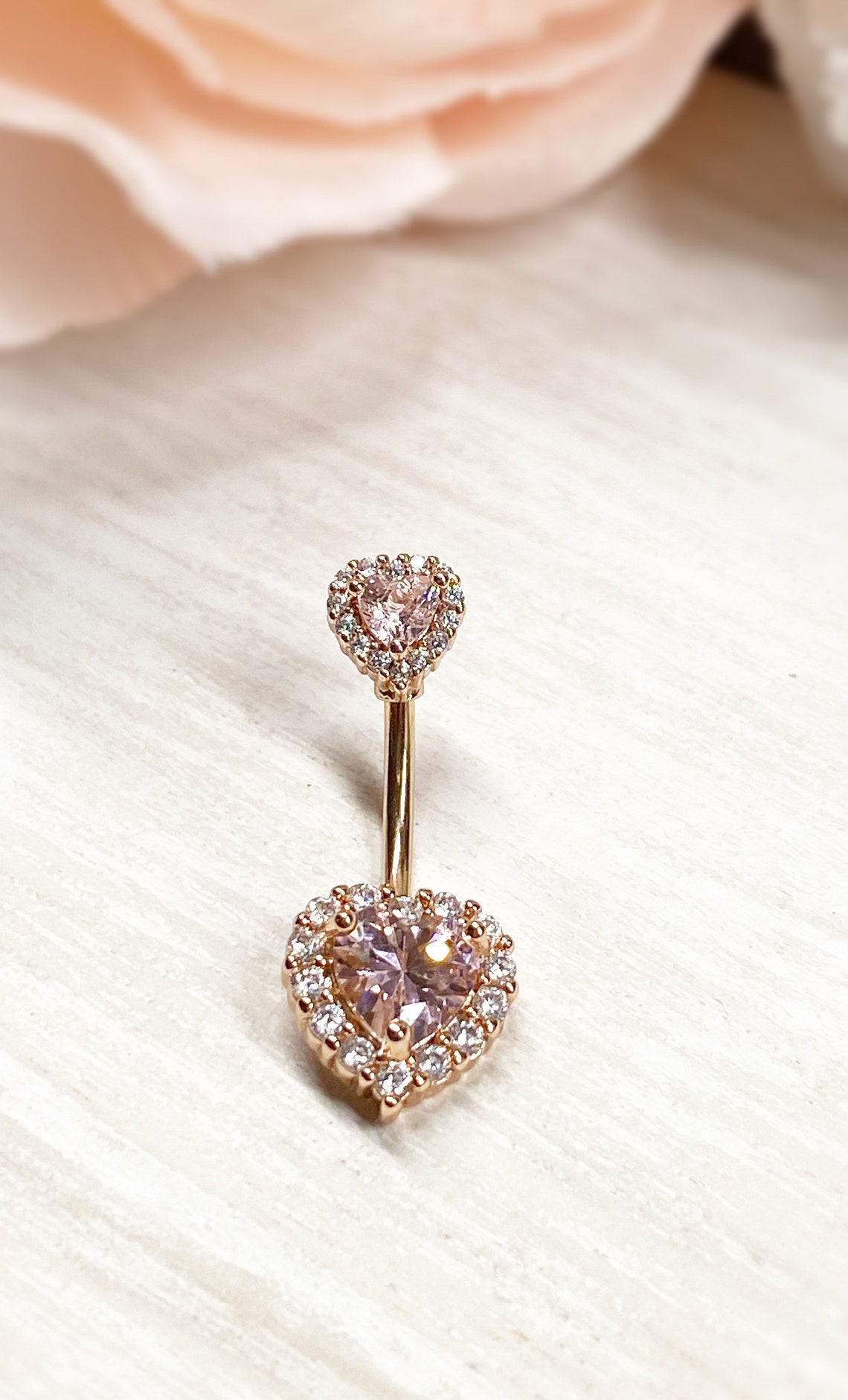 Belly Button Rings Heart piercing . Belly button piercing . Etsy