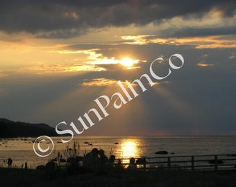 Sunset Beach Printable Wall Art (Digital Download)