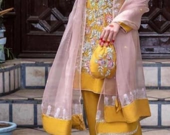 Pantalones elegantes indios paquistaníes estilo shalwar kameez