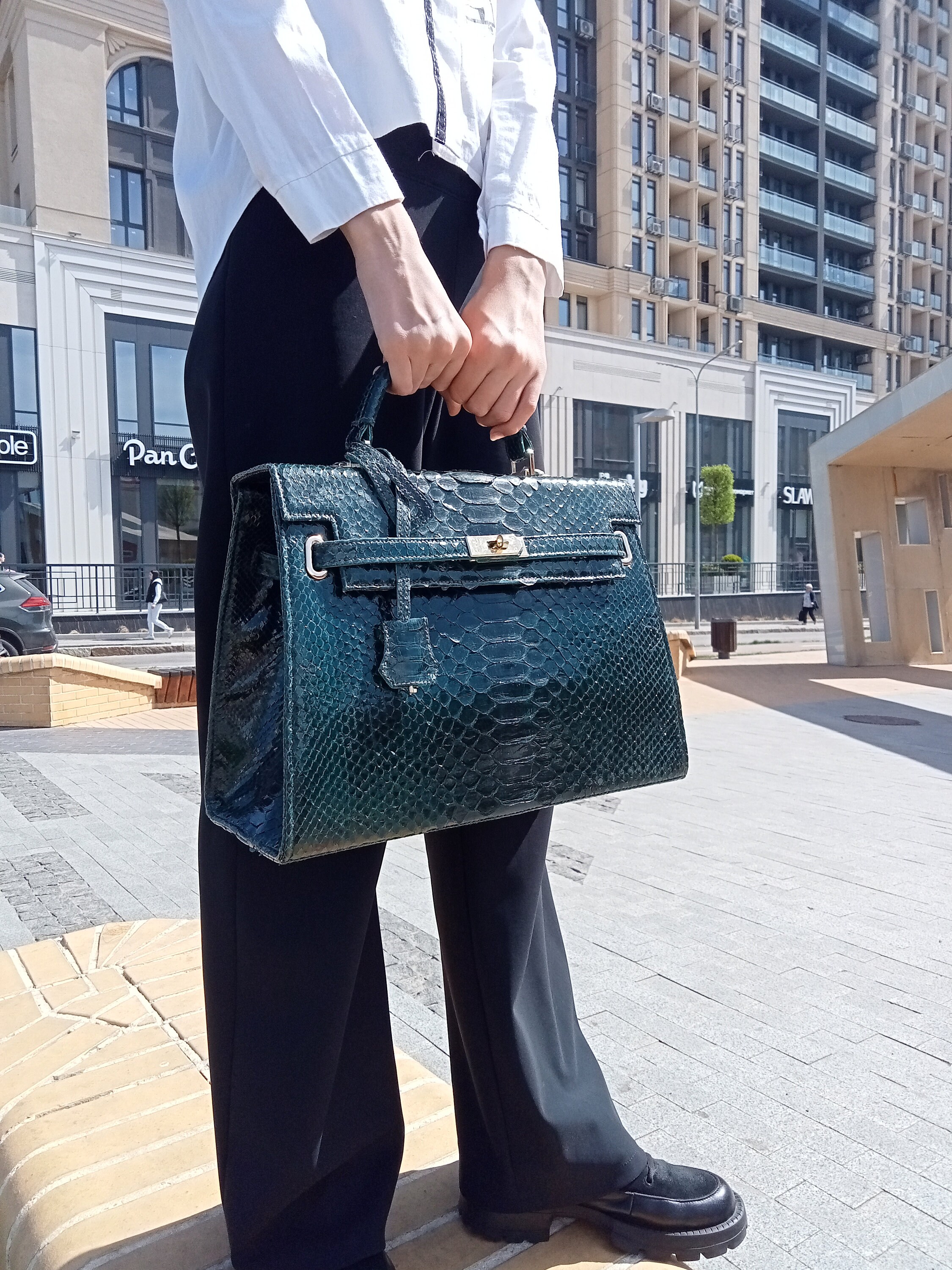 Women Exotic Bag, Python Skin Bag, Python Leather Shoulder Bag, Leather ...