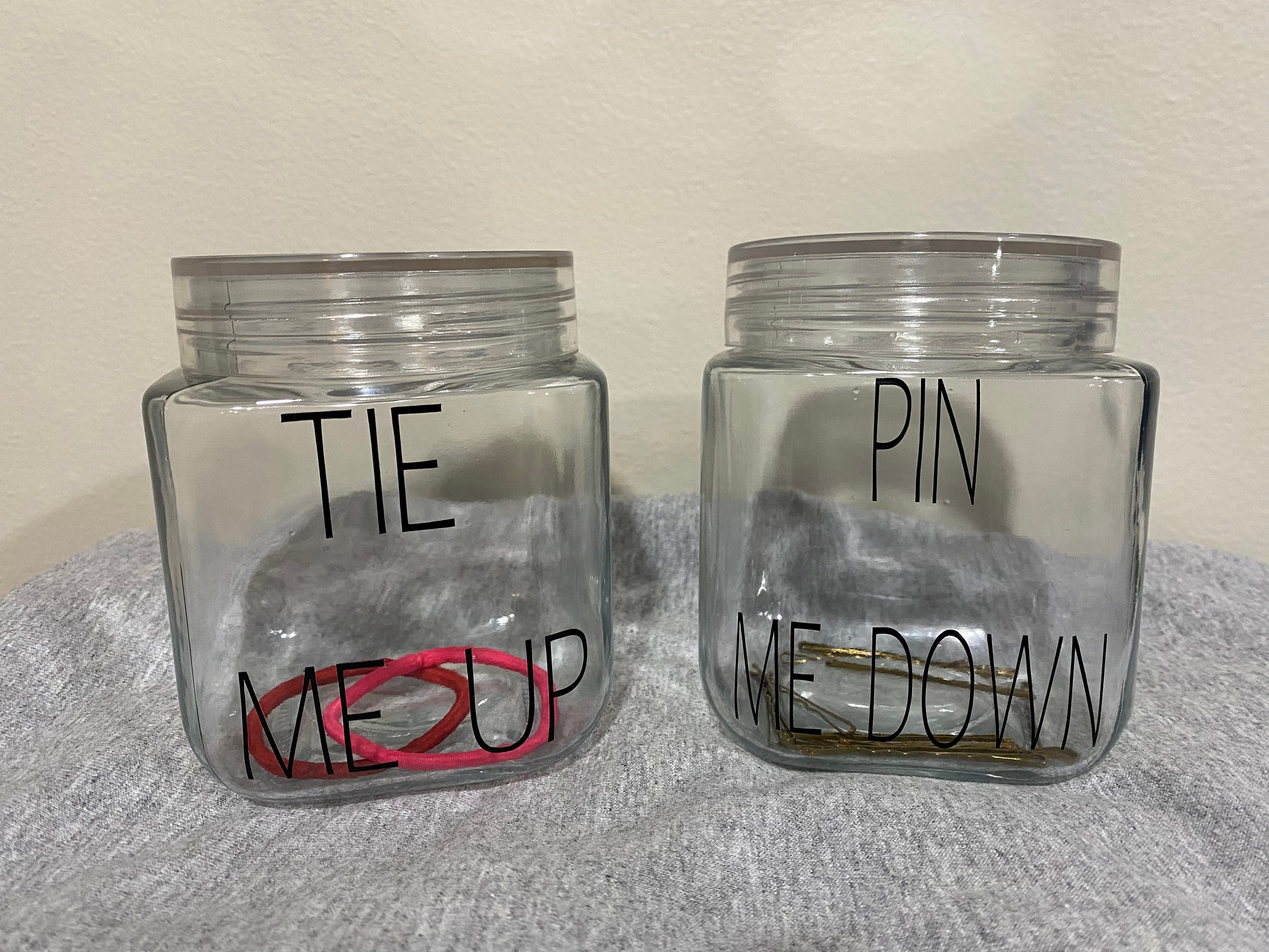 Custom hair accessory containers Etsy