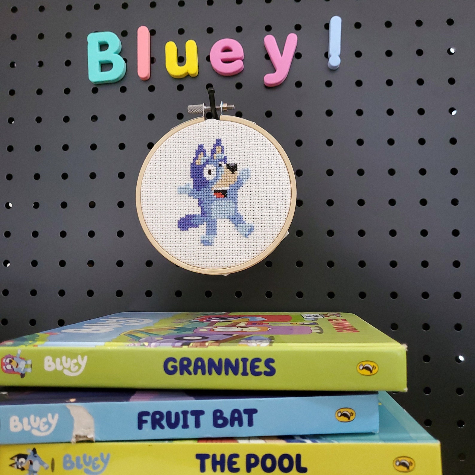 Bluey Inspired Character Cross Stitch Pattern | Etsy