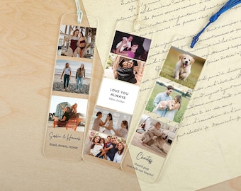 Personalized Photo Bookmark: Acrylic or Metal, Custom Tassel Gift