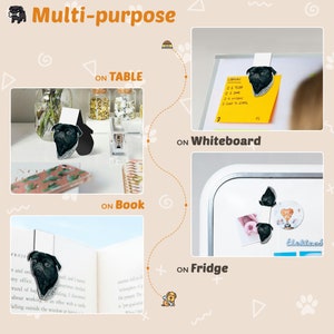 Personalized Magnetic Pet Bookmark Custom Cat & Dog Photo Bookmarks Bookmark with Picture for Women Book Accessories Gift for Reader zdjęcie 6