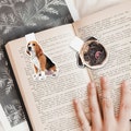 Personalized Magnetic Pet Bookmark - Custom Cat & Dog Photo Bookmarks - Bookmark with Picture for Women - Book Accessories Gift for Reader