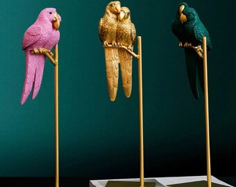 New 2020 Porcelain Moon and Back Parrot Christmas ornaments.