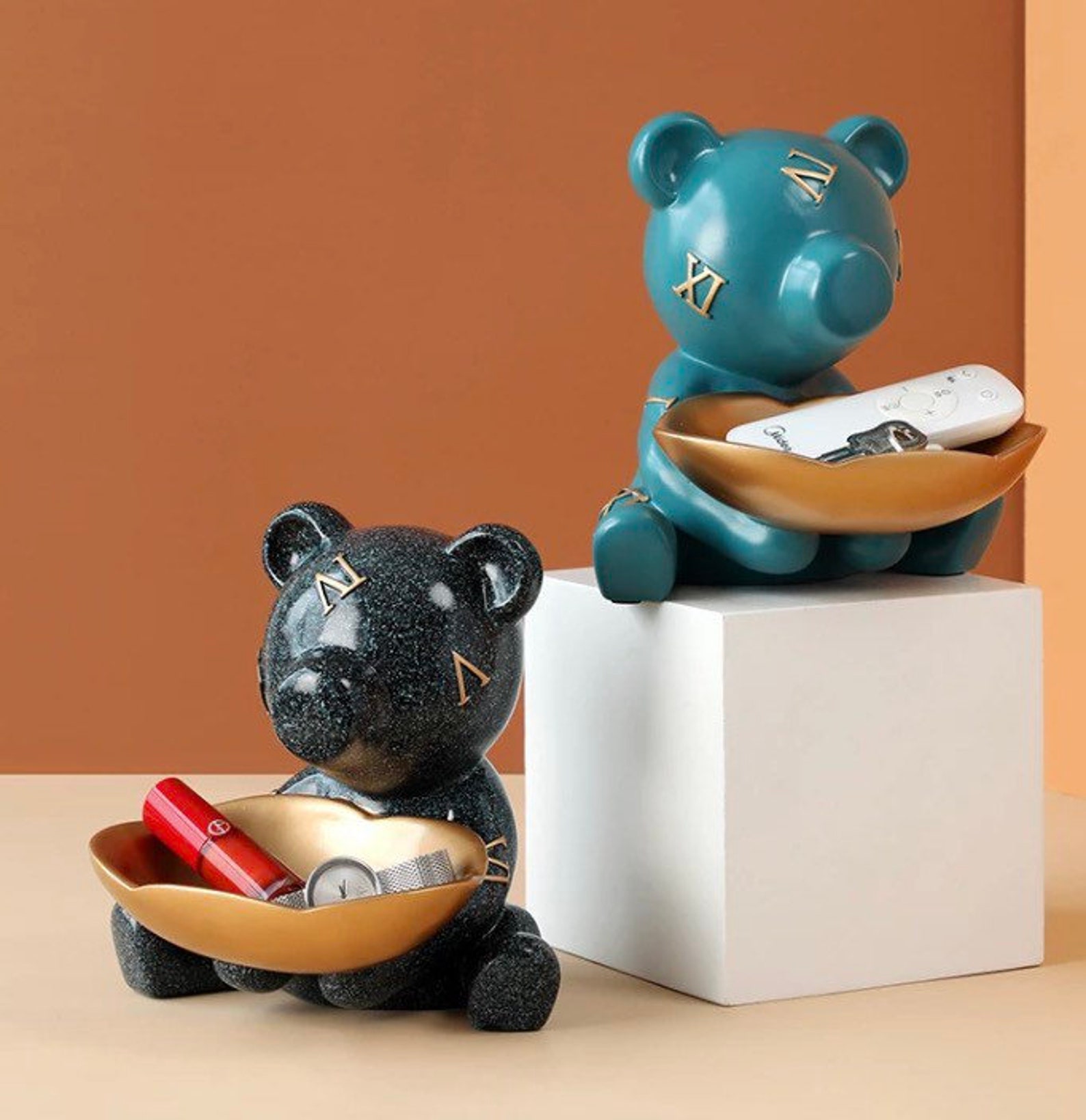 Sculpture Resin Bear Storage box Room Décor Home Accessories Etsy
