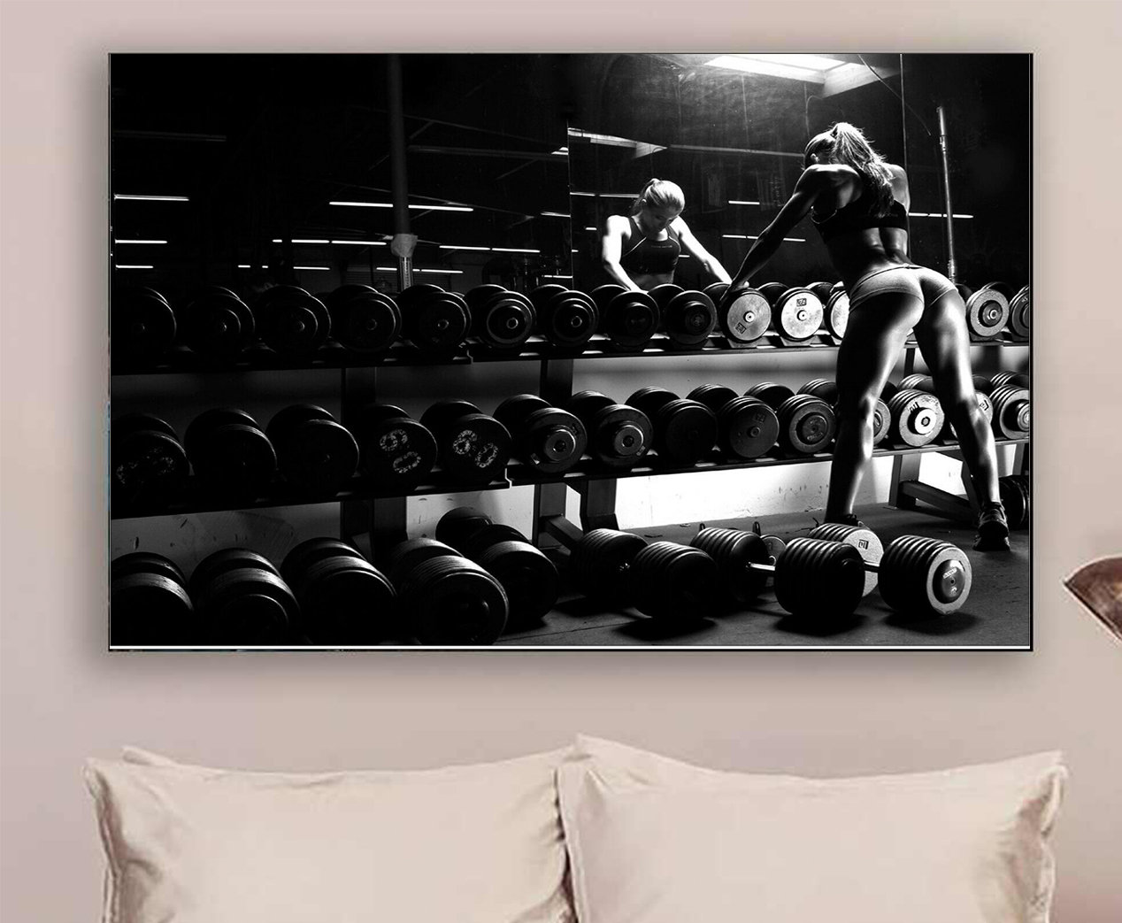 Gym Workout Muscle Sexy Girl Poster Etsy