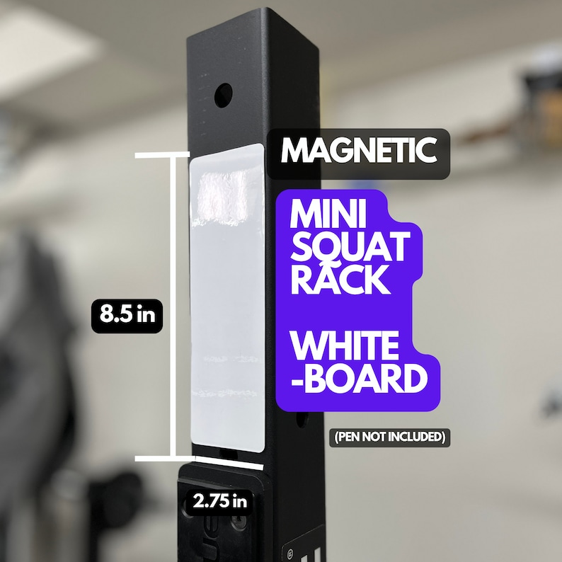 Magnetic Whiteboard for Squat Rack: Home Gym Workout Board - Etsy