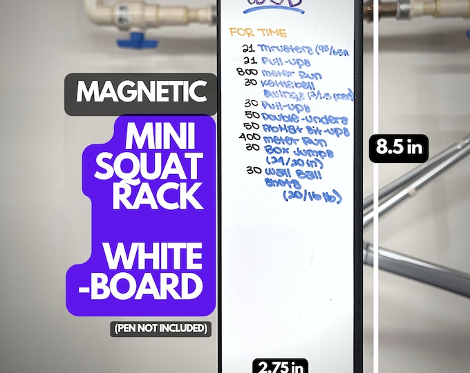 Whiteboard for Squat Rack Uprights Bench Press, Squat, and Barbell Lifts Home Gym Dry