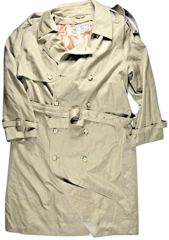 Yves Saint Lau Mens Trench Coat 44 Removable Wool Liner Yves Saint Lau Mens Trench Coat 44, Men S Trench Coat With Removable Liner