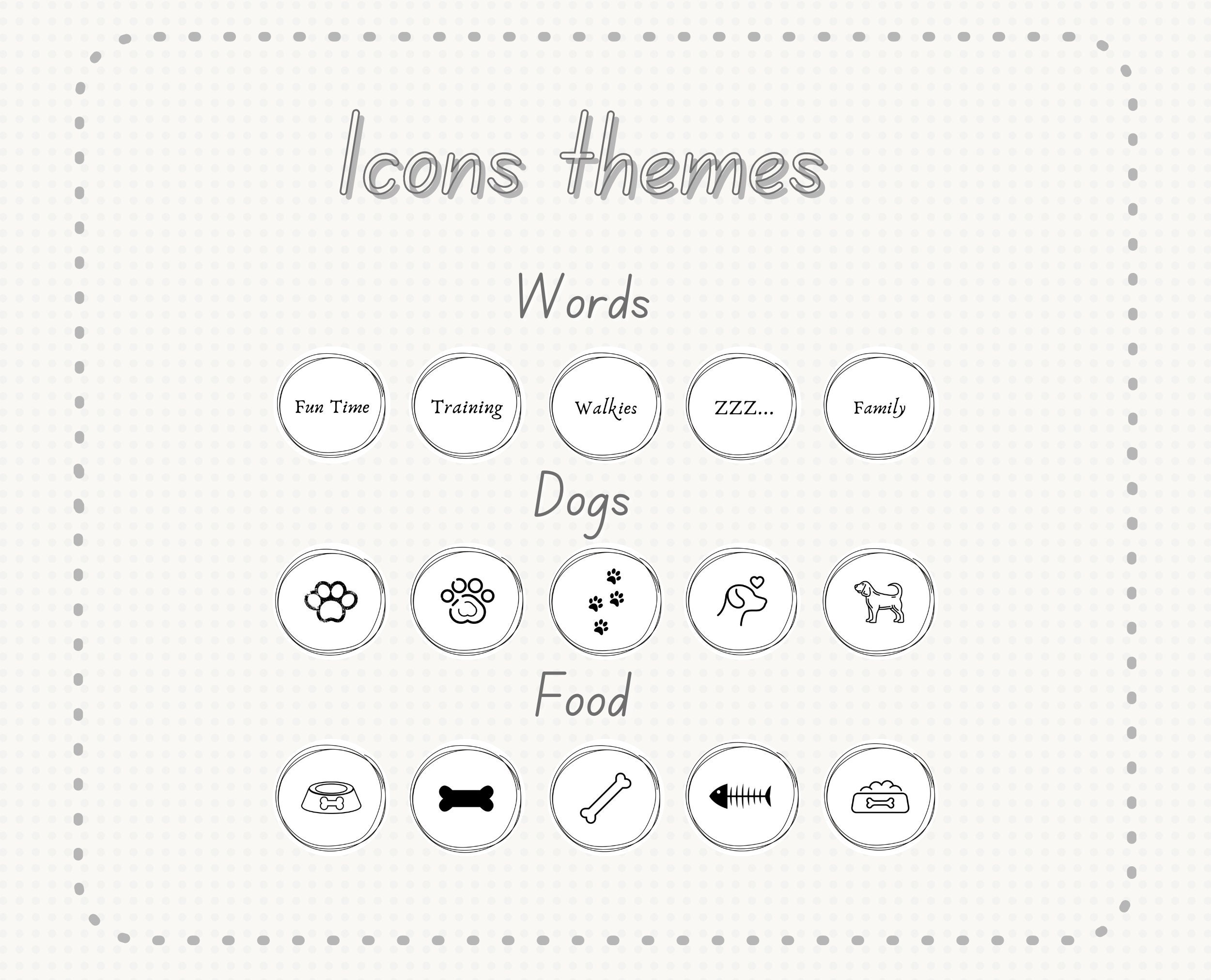 100 BLACK & WHITE Dog Instagram Highlight Covers, Black Icons, Dog Icons, Puppy Highlights, Dog