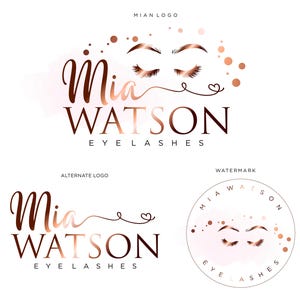 lash Logo Design, Eyelash Logo Design, Lash Logo, Beauty Logo, Salon Logo, Logo, Premade logo design, Custom Logo Design, Eye Logo