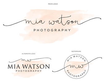 Elegant Calligraphy Logo Design: Photography Watermark