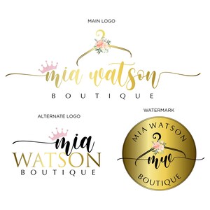 Boutique-Logo für Geschäft, handgeschriebenes Logo, kreisförmiges Logo, Blog-Logo-Design Boutique-Logo, Floristen-Logo, Maskenbildner-Logo, Beauty, Mode