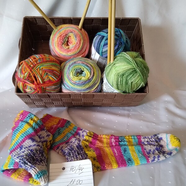 Hand knitted socks size 40/41
