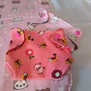Doll diaper bag with accessories image 2