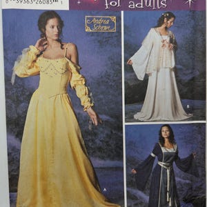 Simplicity 5843 Damenkostüme von Andrea Schewe, Größe 12-14-16-18-20, ungeschnitten/FF, 2002