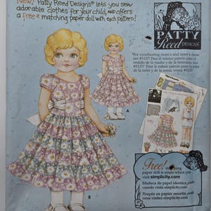 Simplicity 5140 Patty Reed barnklänning, storlekar 5, 6, 7, 8, oklippt/förklädd, vintage 2004