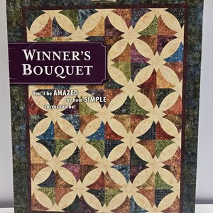 Winner's Bouquet by Atkinson Designs Quilt Pattern with Templates, New Pattern with New Templates, Circle Quilt Template Pattern