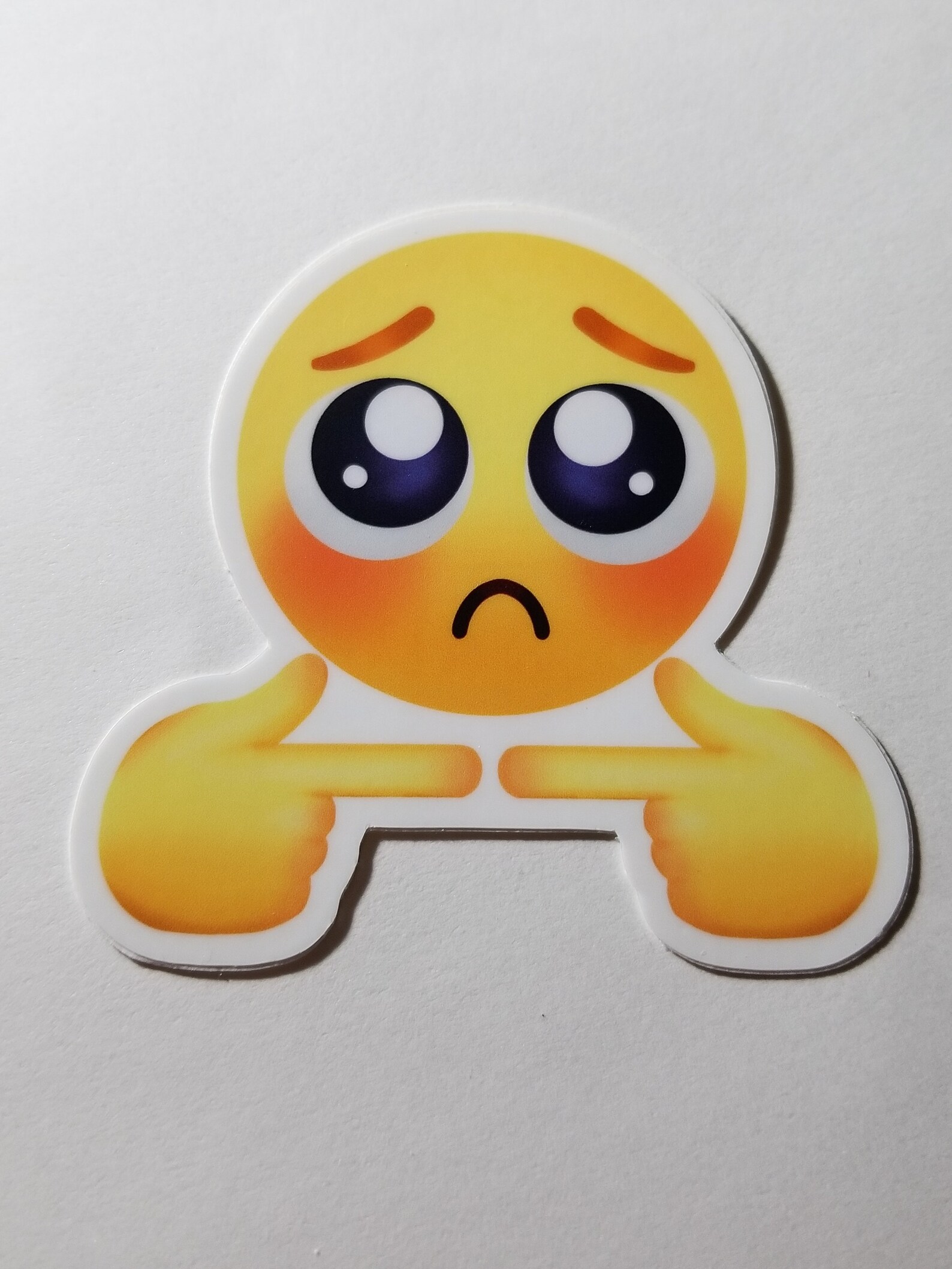 Shy Emoji Meme Sticker Etsy