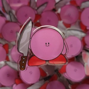 Kirby Knife Acrylic Pin