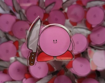 Kirby Knife Acrylic Pin