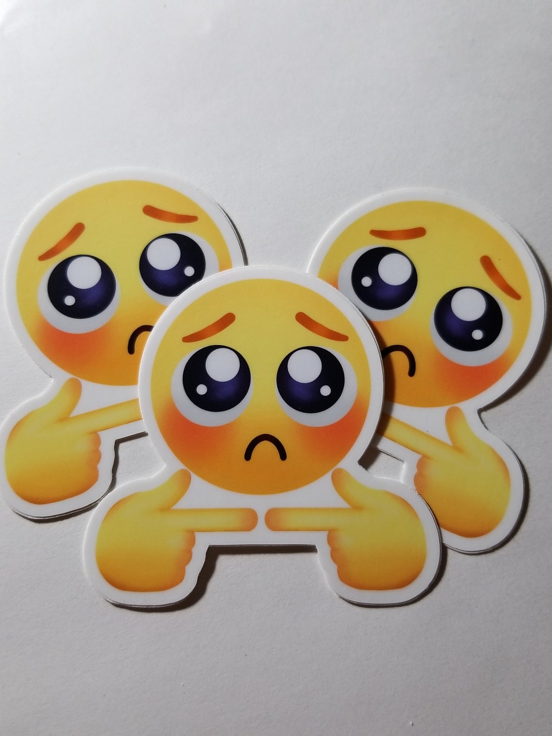 Shy Emoji Meme Sticker - Etsy