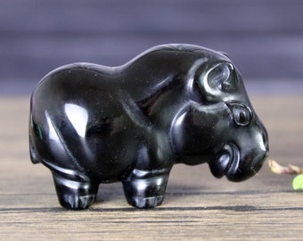 Carved Mexican Onyx Hippopotamus