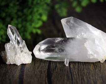 2 pieces White Crystal Cluster - Unique Crystal Cluster - Crystal Gift Decor - crystal healing - crystal ornament