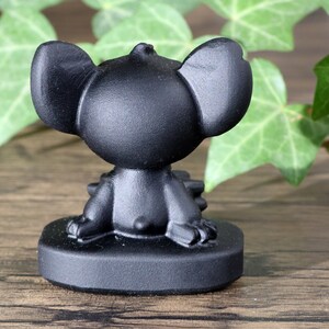2'' Natural obsidian Stitch statue, crystal Stitch gifts, Stitch statue, Stitch figurine gifts, obsidian Stitch, crystal Cartoon animal image 9