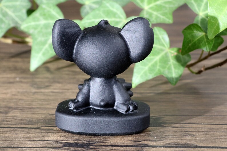 2'' Natural obsidian Stitch statue, crystal Stitch gifts, Stitch statue, Stitch figurine gifts, obsidian Stitch, crystal Cartoon animal image 9