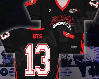 Arirang BTS Inspired football jersey please READ DESCRIPTION and size chart