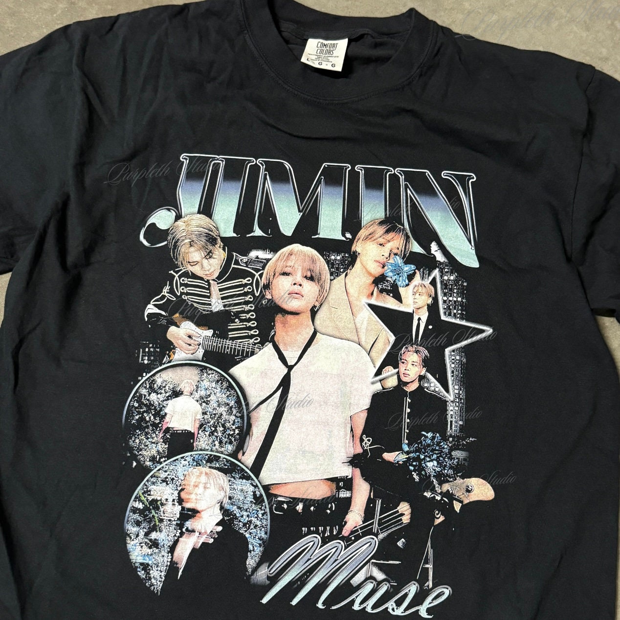 防弾少年団(BTS) - BTS JIMIN T-SHIRTS (M) BTS JIMIN FACE T-SHIRT WHITE WHITE L | eBay