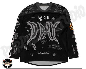 DDAY Suga inspired Recycled hockey fan jersey