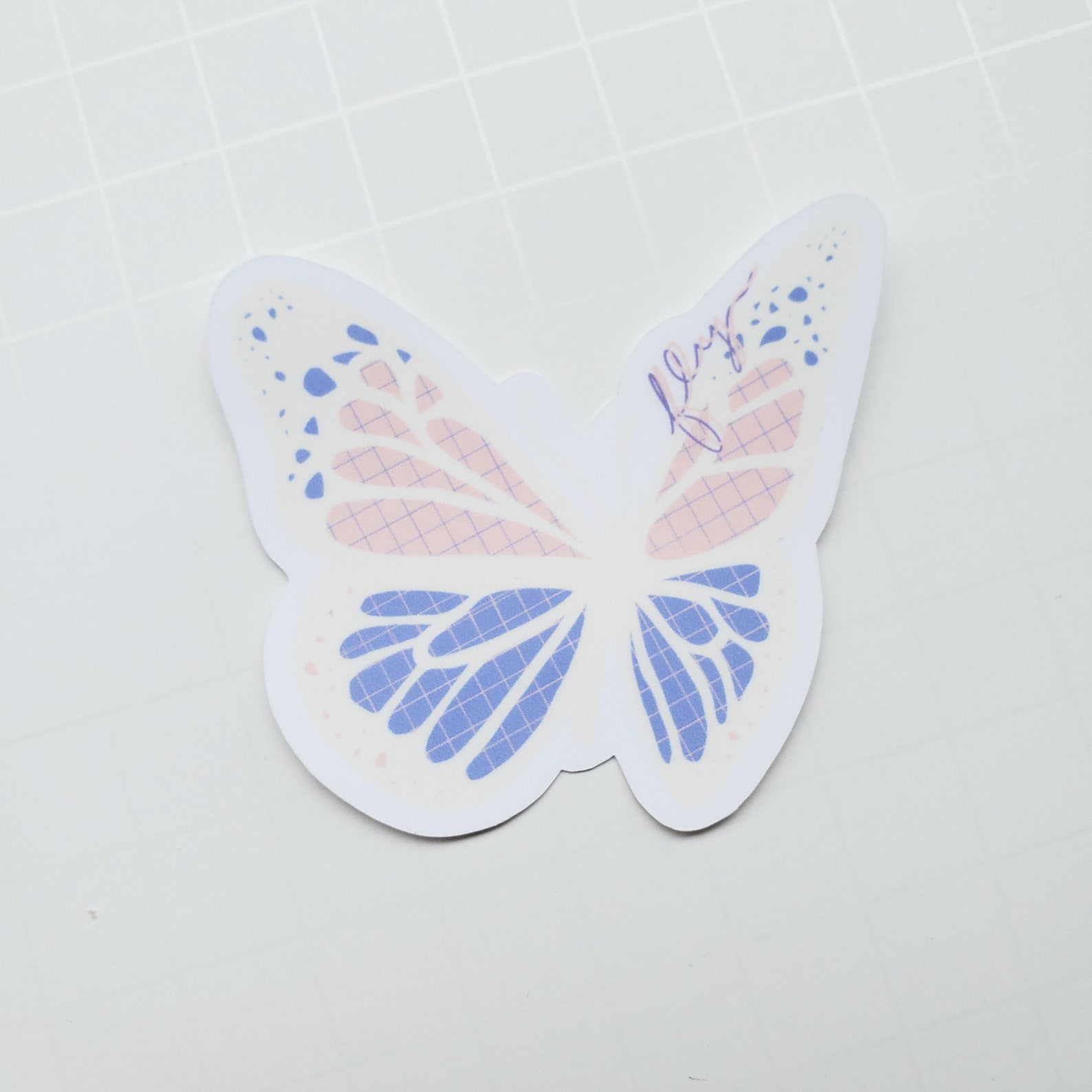 aesthetic die cut butterfly sticker for scrapbooking laptop etsy