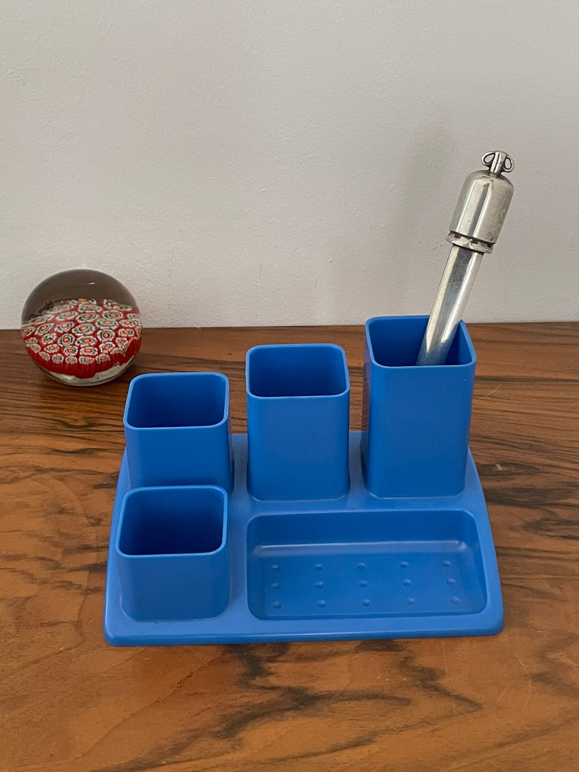 Organisateur de Bureau Rotho Vintage Suisse Années 70 Accessoire Rangement Pot Crayons