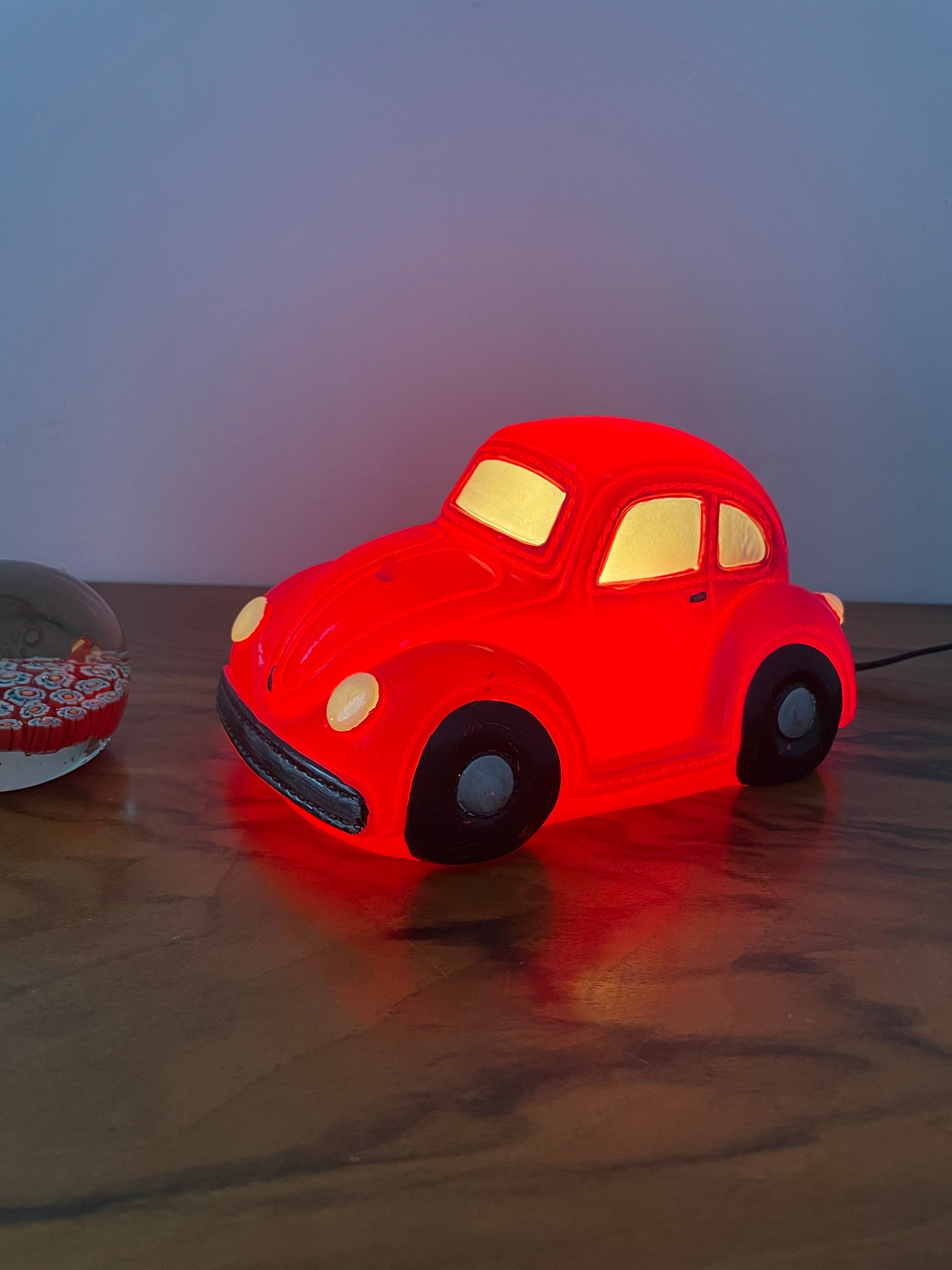 Lampe Coccinelle Beetle Vw Vintage Français 90S Effet Néon Pop Culture