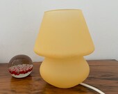 Mushroom lamp opalescent glass opal made in Italy bedside night light vintage 80 39 s 90 39 s table lighting
