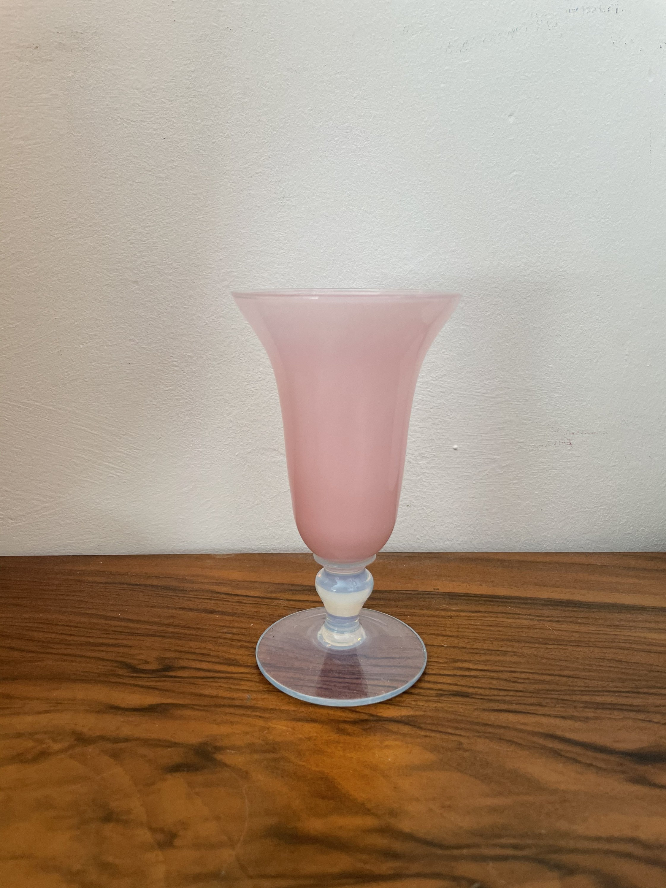 Vase Opaline Rose Verre Florentin Vintage Soliflore Glass Milk White Opal | Fête Des Grand Mères Mam