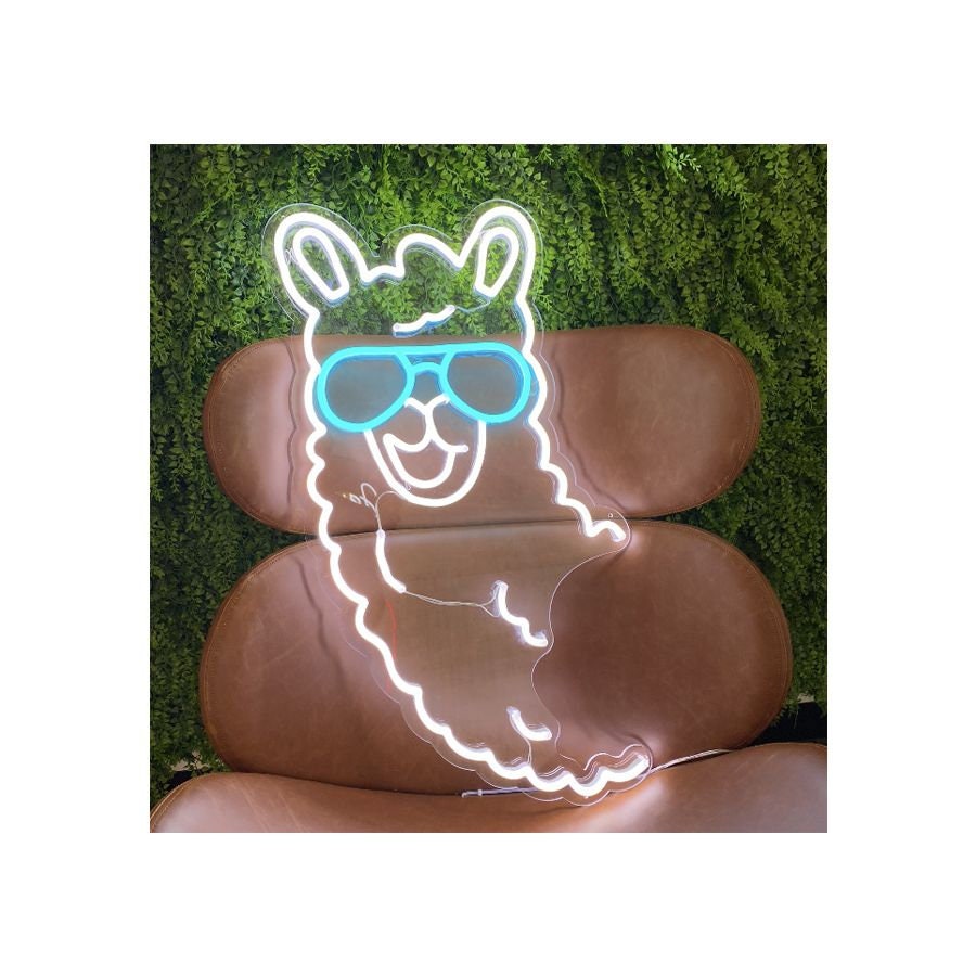 Llama Neon Light Customized Neon Led Signlight For Wall Etsy