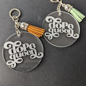 Dope Queen Keychain | Black Girl Magic Keychain | Girl Keychain ...