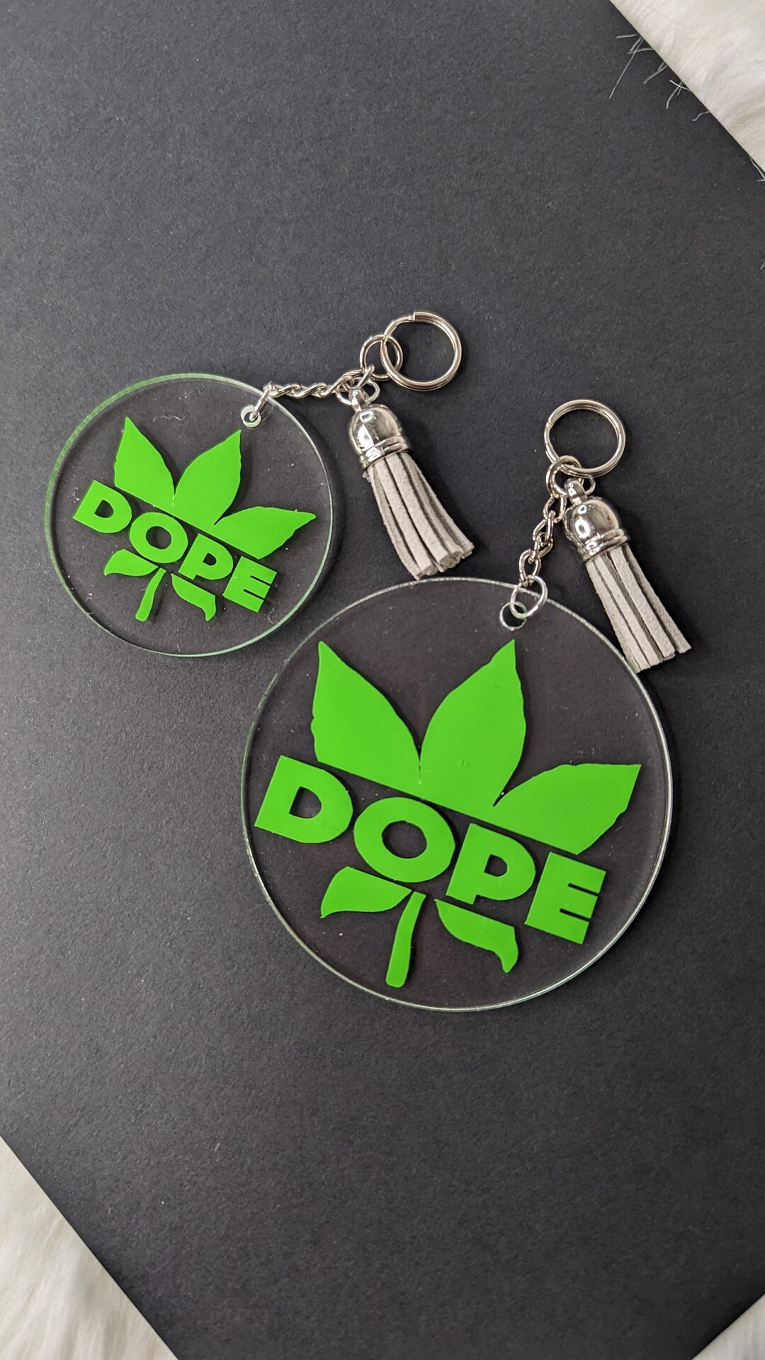 Dope Keychain 420 Keychain Plant Keychain Etsy