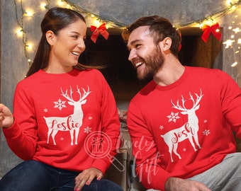 Christmas couple pajamas,christmas couple sweater,christmas couple sweathirt,christmas couples sweaters,christmas couples sweatshirts,outfit