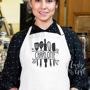 Personalized apron,personalized apron for women,custom name apron,cooking apron,chef apron,personalized kitchen apron,apron with pockets