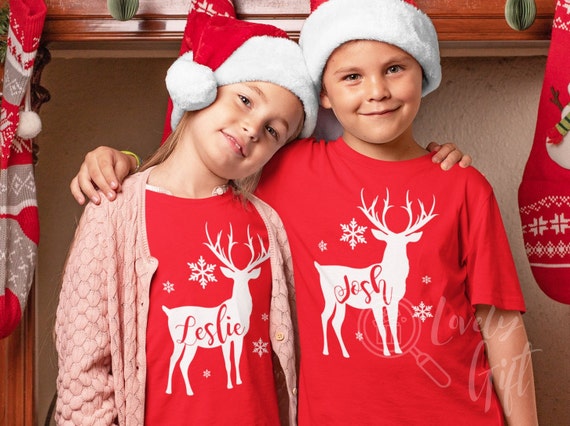 Chemises de Noël pour enfants, cadeaux de Noël pour enfants, tenue