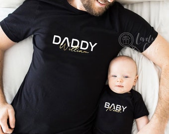 Father and son matching shirts daddy and son shirts daddy and daughter shirts fathers day gift father and daughter shirts personalized
