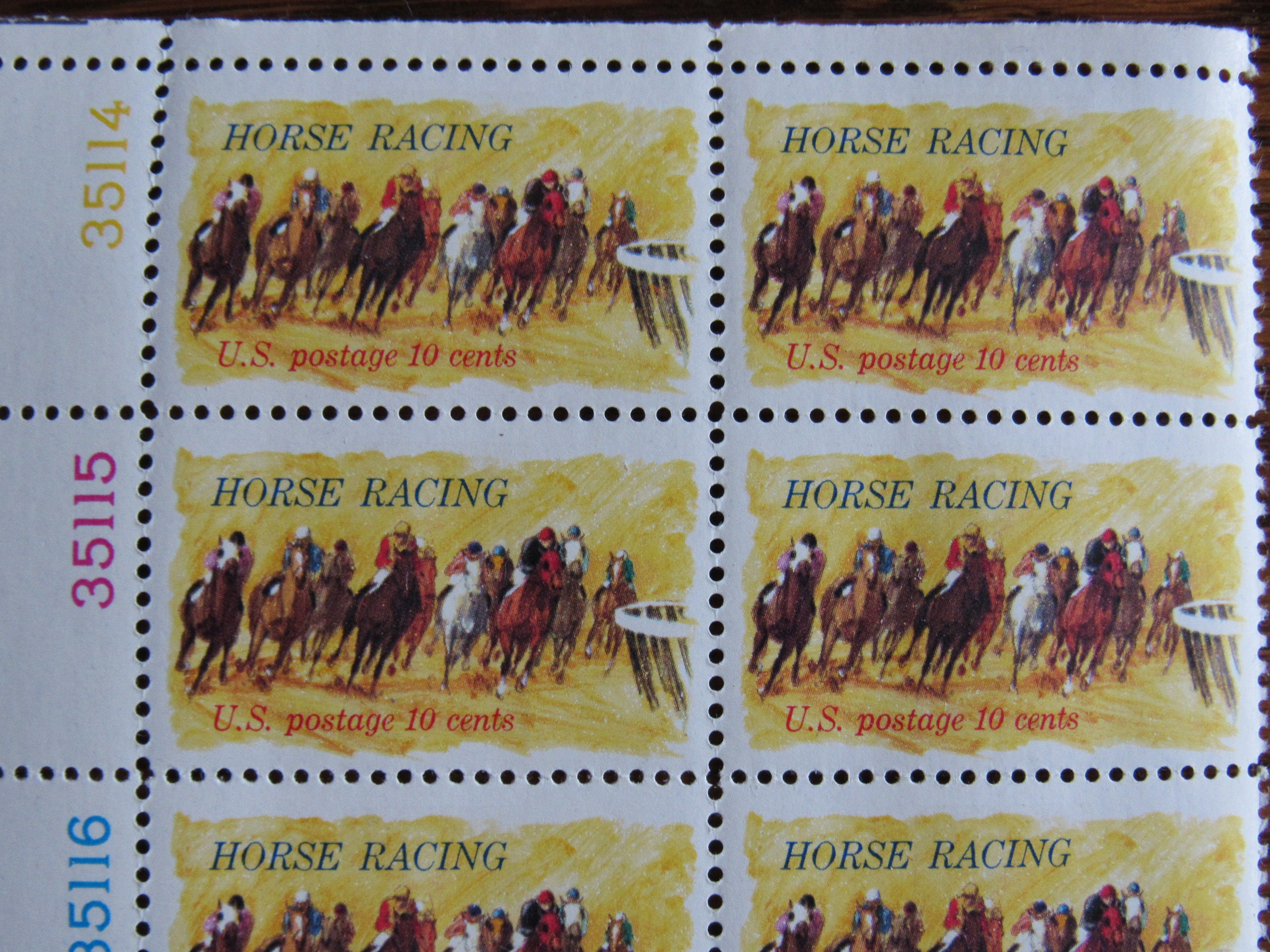 100th Anniversary Kentucky Derby 20 Unused 10 Cent Stamps Etsy