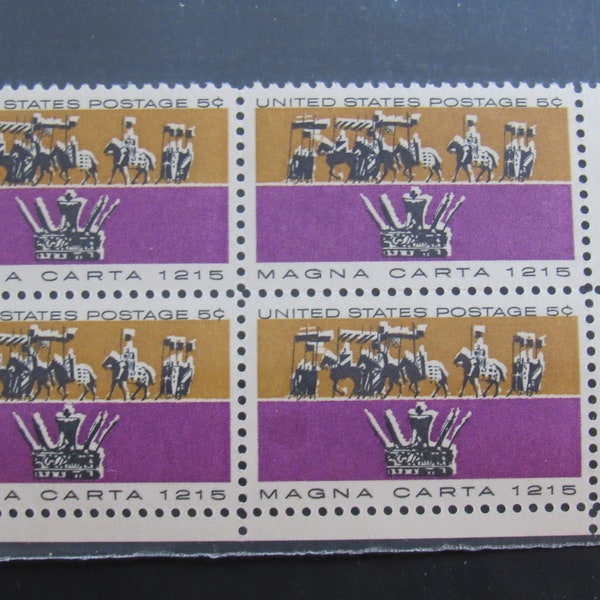 1965 Magna Carta 5 Cent Unused Stamps